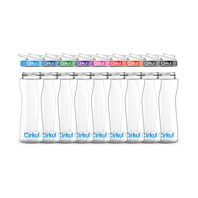 22oz. Plastic Bottle & Comfort Grip Lid - CLCC
