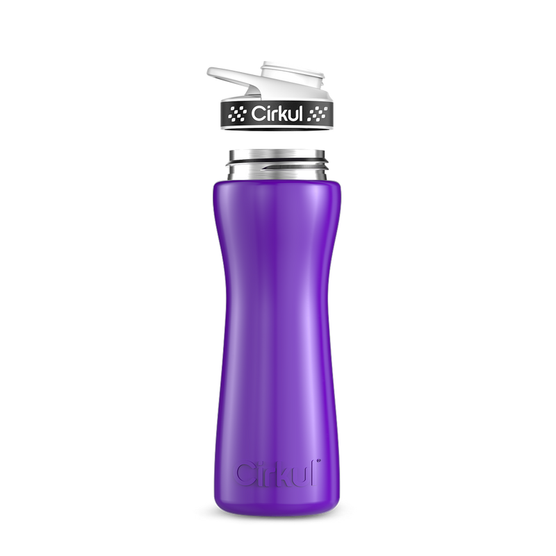 22oz. Stainless Steel Bottle & Comfort Grip Lid - 7W1D