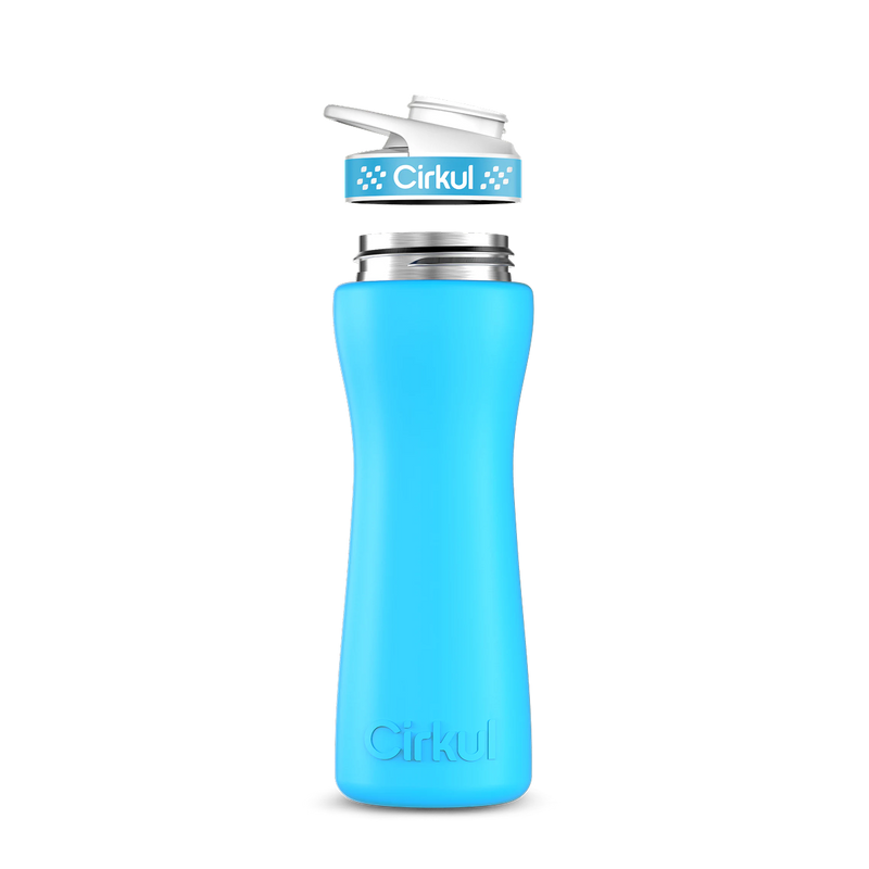 22oz. Stainless Steel Bottle & Comfort Grip Lid - 7W1D