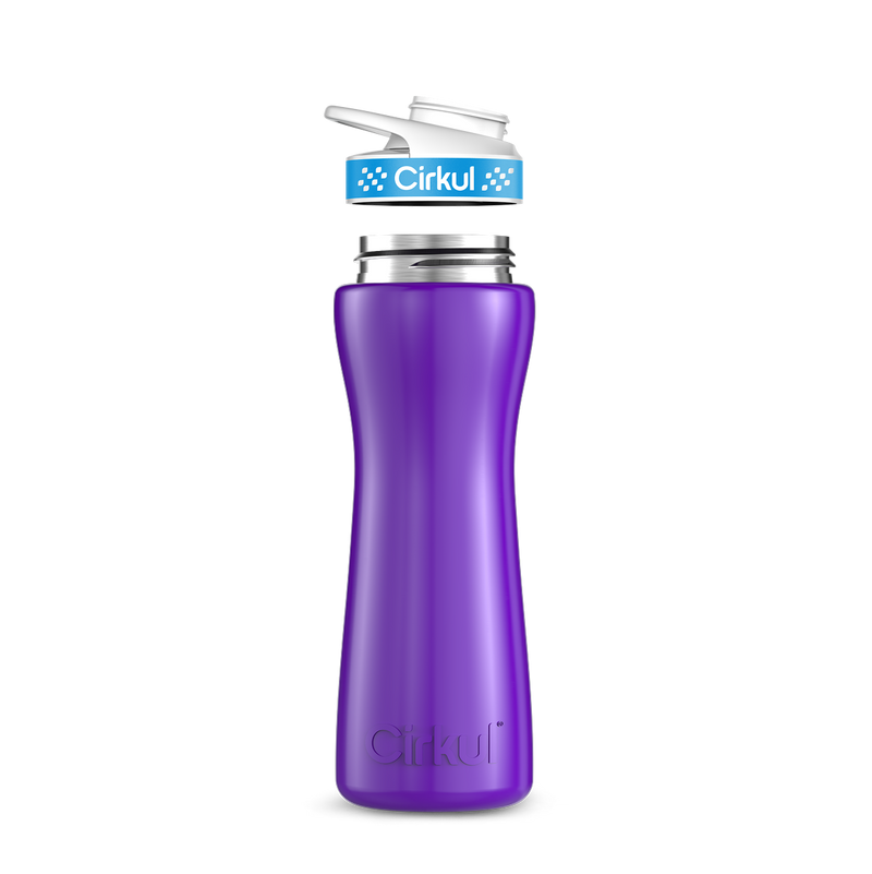 22oz. Stainless Steel Bottle & Comfort Grip Lid - 7W1D
