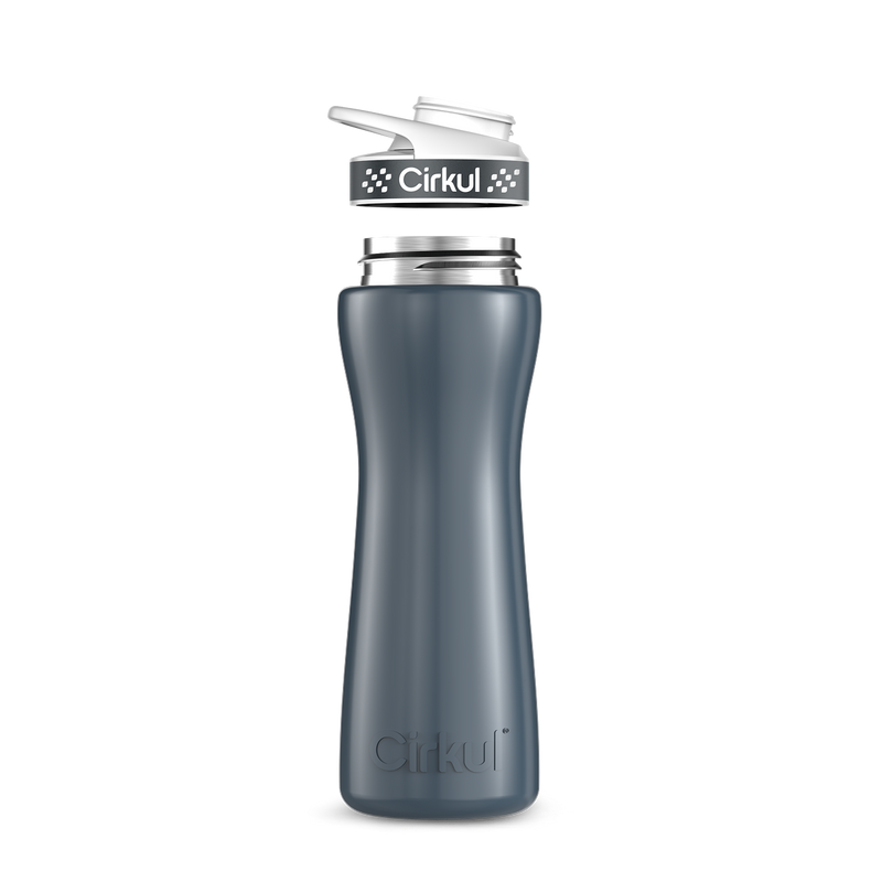 22oz. Stainless Steel Bottle & Comfort Grip Lid - 7W1D