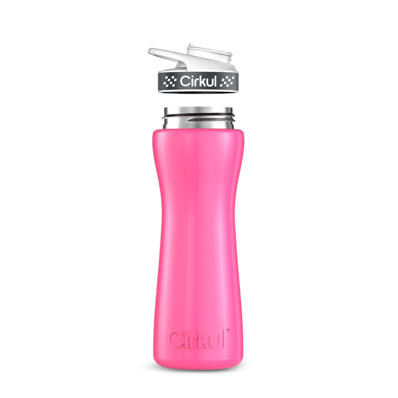 22oz. Stainless Steel Bottle & Comfort Grip Lid - 7W1D