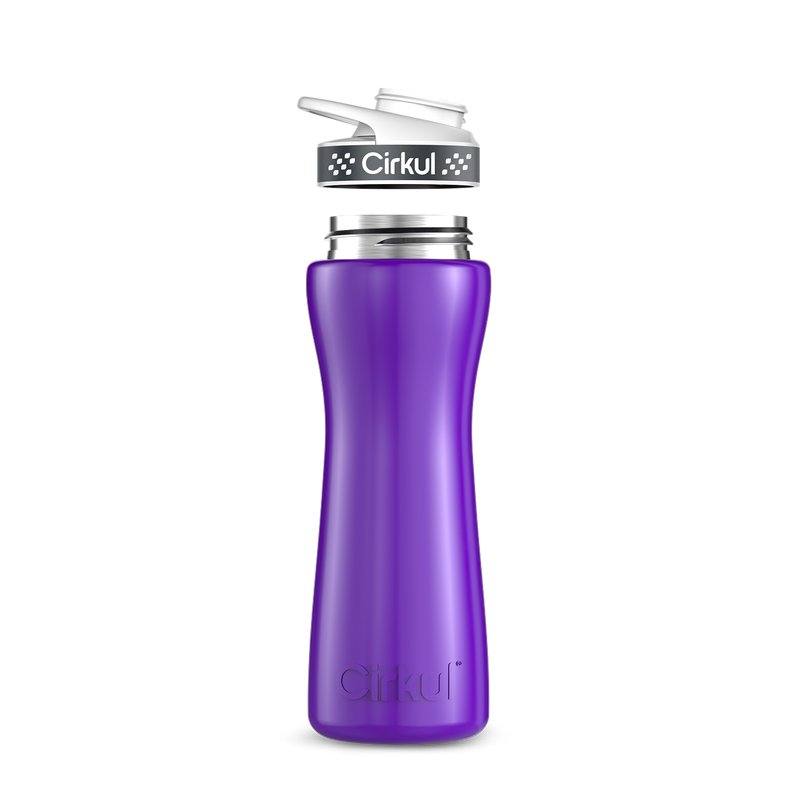 22oz. Stainless Steel Bottle & Comfort Grip Lid - 7W1D