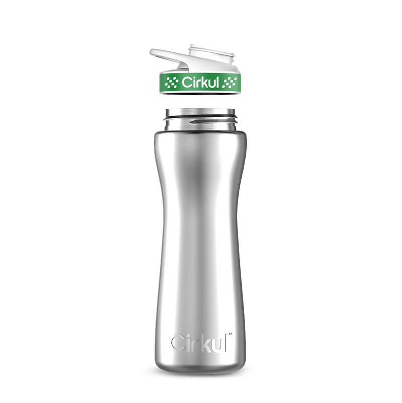 22oz. Stainless Steel Bottle & Comfort Grip Lid - 7W1D