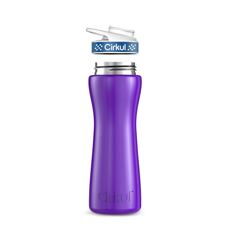 22oz. Stainless Steel Bottle & Comfort Grip Lid - 7W1D