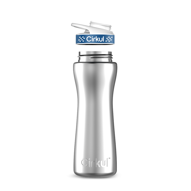 22oz. Stainless Steel Bottle & Comfort Grip Lid - 7W1D