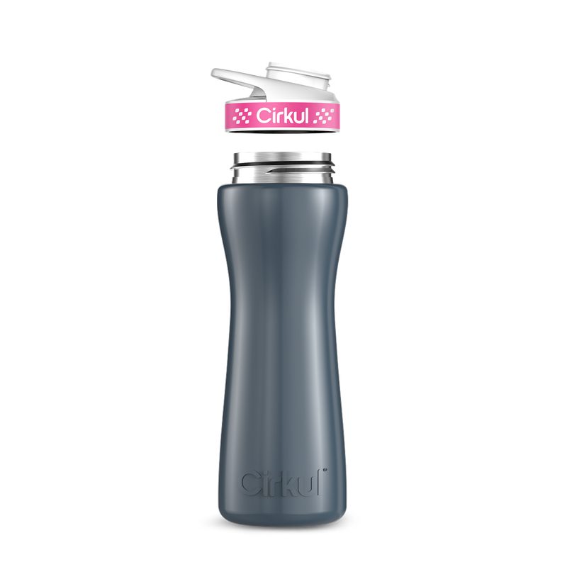 22oz. Stainless Steel Bottle & Comfort Grip Lid - 7W1D