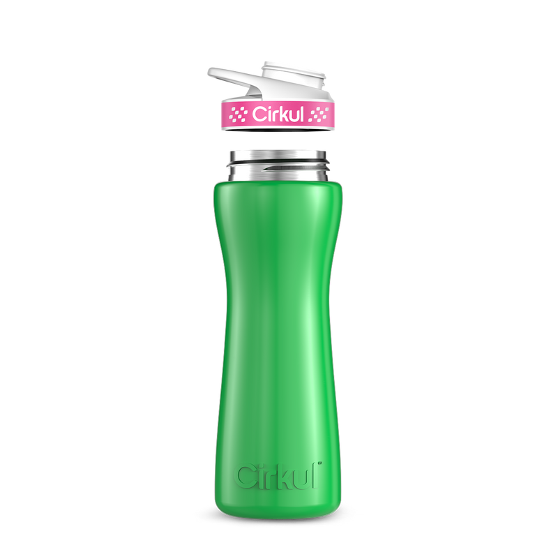 22oz. Stainless Steel Bottle & Comfort Grip Lid - 7W1D
