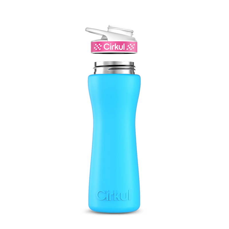 22oz. Stainless Steel Bottle & Comfort Grip Lid - 7W1D