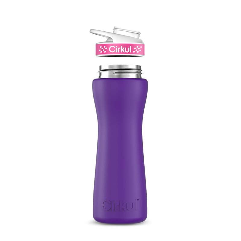 22oz. Stainless Steel Bottle & Comfort Grip Lid - 7W1D