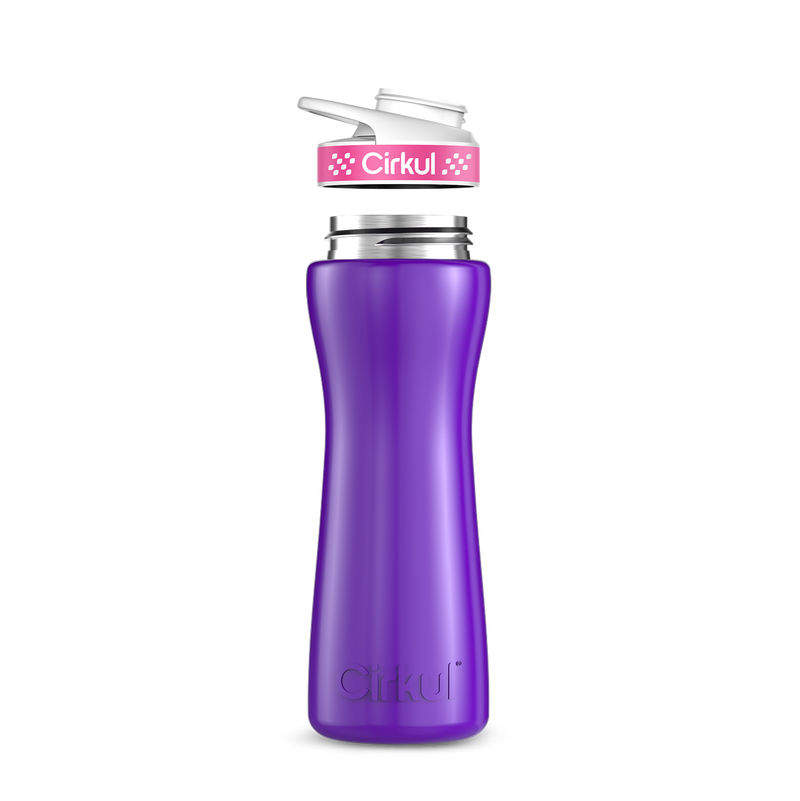 22oz. Stainless Steel Bottle & Comfort Grip Lid - 7W1D