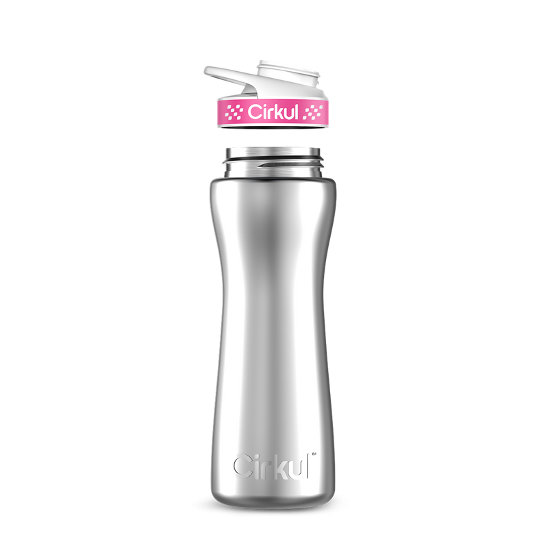 22oz. Stainless Steel Bottle & Comfort Grip Lid - 7W1D