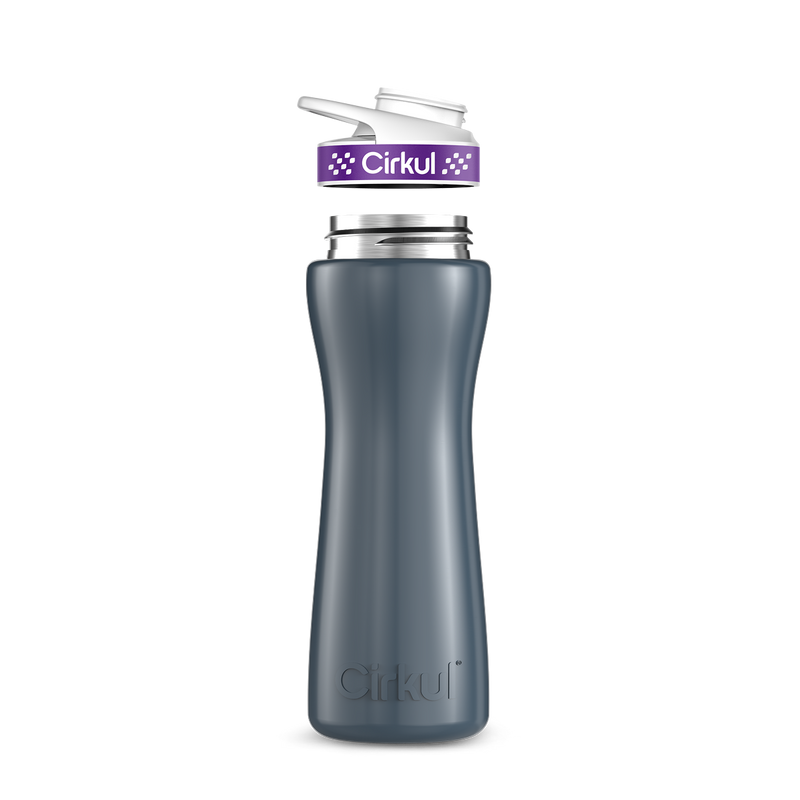 22oz. Stainless Steel Bottle & Comfort Grip Lid - 7W1D