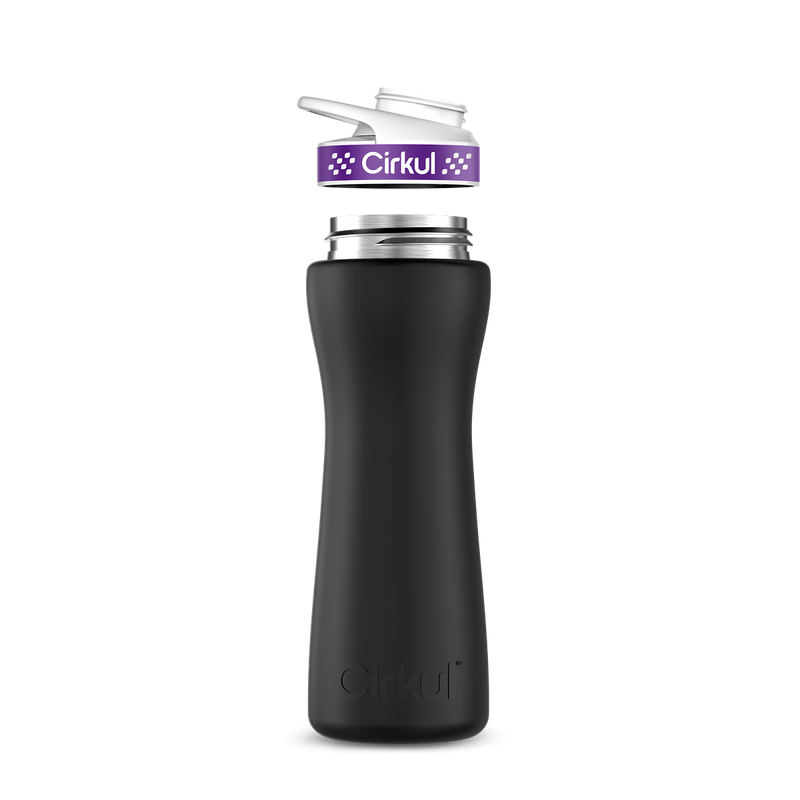 22oz. Stainless Steel Bottle & Comfort Grip Lid - 7W1D