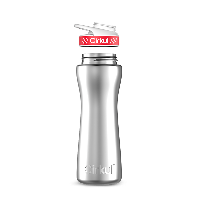 22oz. Stainless Steel Bottle & Comfort Grip Lid - 7W1D
